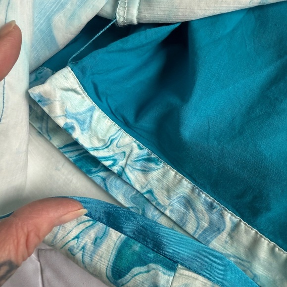 Maeve Anthropology Blue Marbled Waters Dress Women’s 2 EUC - Picture 4 of 11